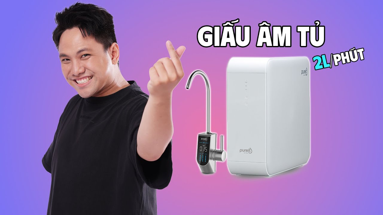 Máy lọc nuớc giấu được vô tủ, lọc nước rất nhanh, mình xài 1 tháng nay! Pureit Delica UR5840