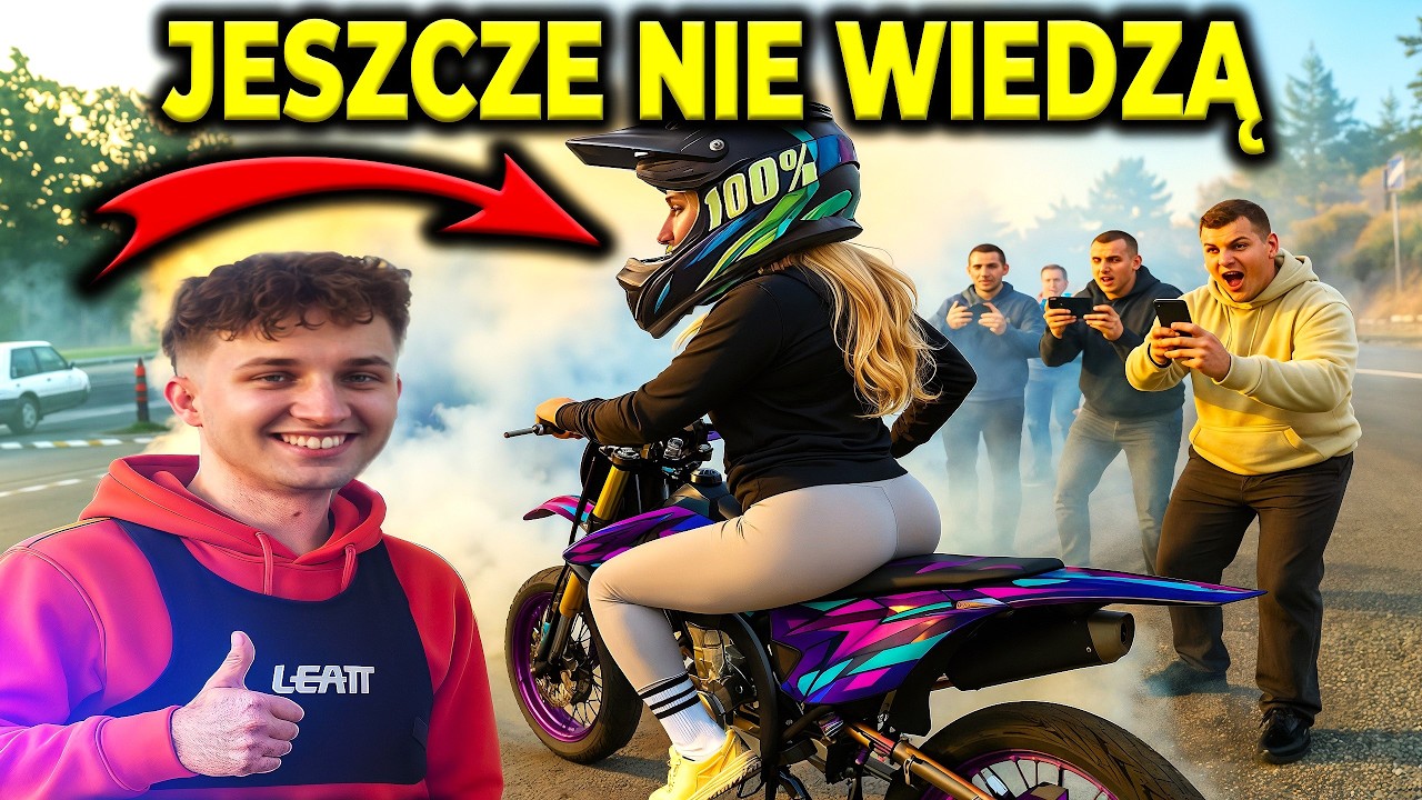 Przebrałem się za KOBIETĘ na SUPERMOTO