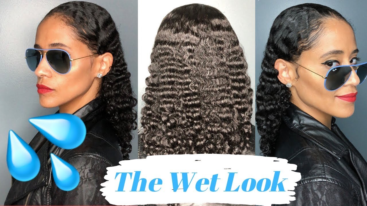 The WET LOOK on Natural Hair Step by Step | KraziiCurls