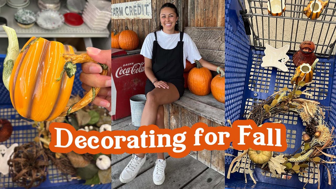 Decorate with Me For Fall with Thrifted Items!
