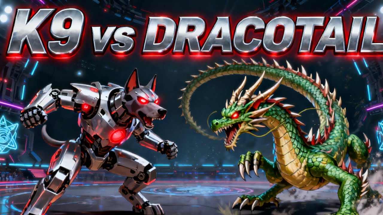 Pertarungan K9 VANQUISH VS DRACOTAIL - Master duel