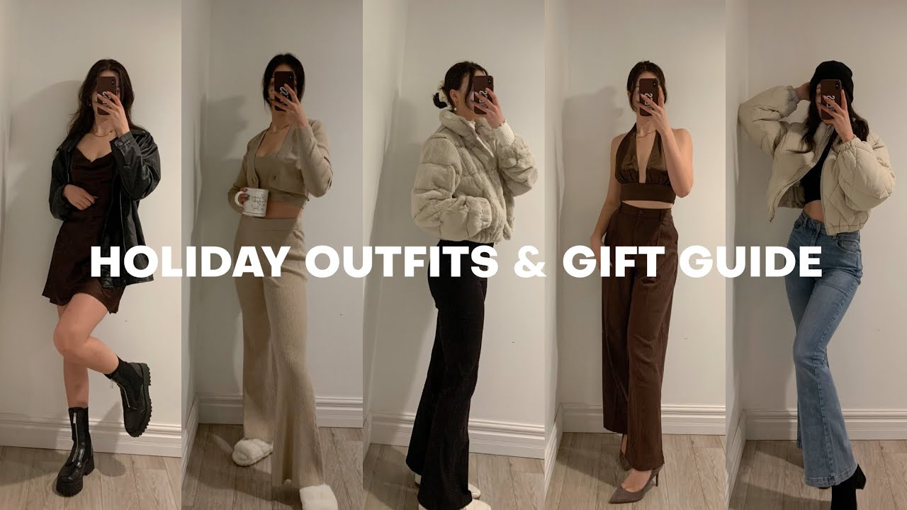 Holiday Gift Guide 2021: holiday outfits, loungewear, party dresses, try-on haul