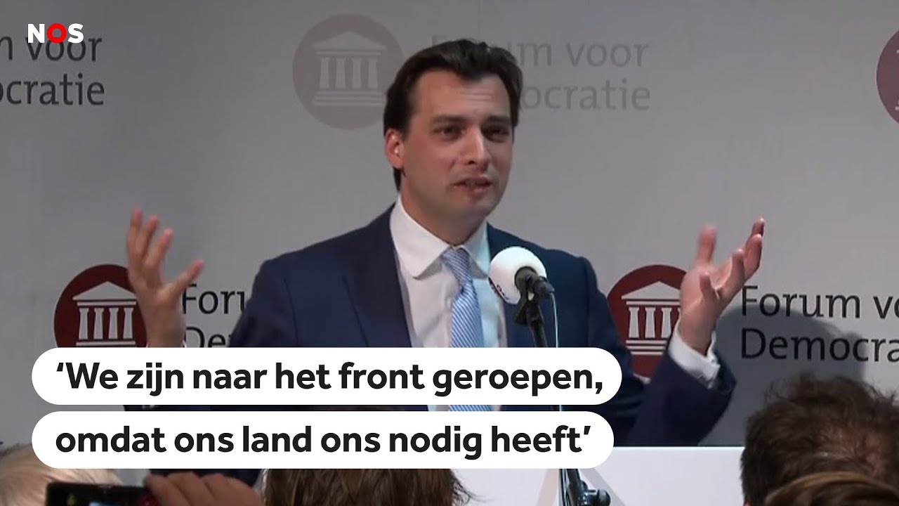FORUM VOOR DEMOCRATIE: Bekijk hier de hele speech van Thierry Baudet