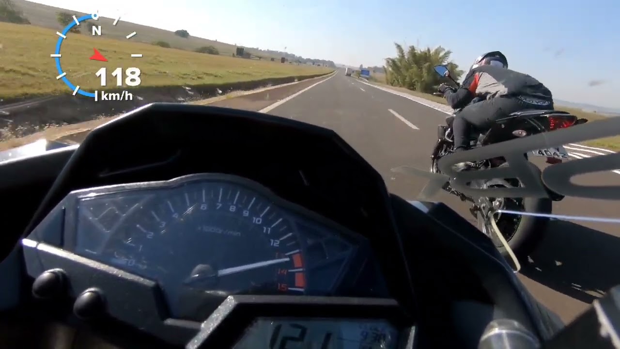 Arrancada Ninja 300 remap x Mt03 remap