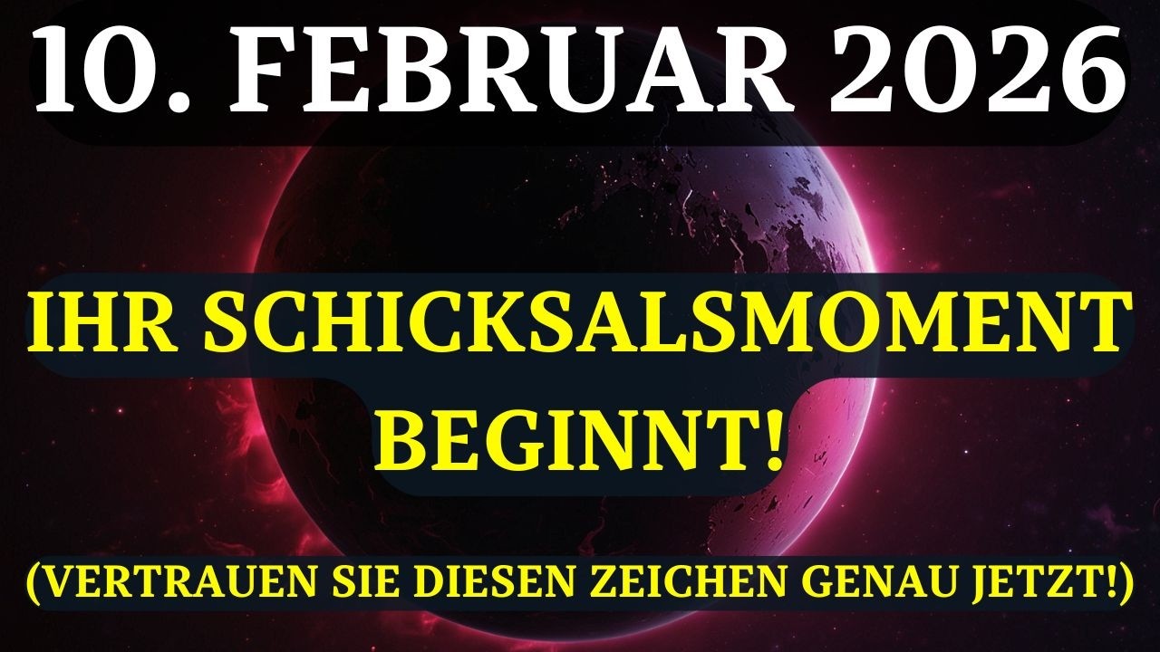ACHTUNG! Ab 10. Februar wird Ihr Leben VÖLLIG ANDERS verlaufen! Das MÜSSEN Sie DRINGEND wissen!