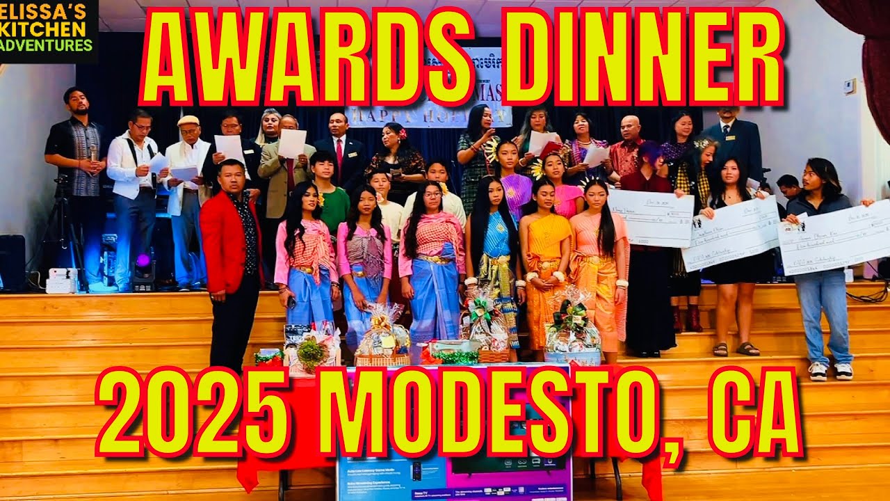 POV SAMNANG -Modesto Khmer American Citizens Asso ពៅ សំណាង សម្តែងនៅ ម៉ូដេស្តូ 2025 Awards Dinner. US