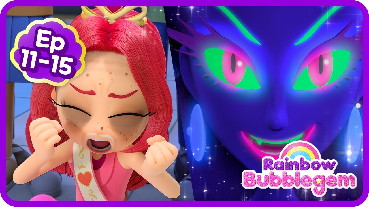The Witch’s Magical Spell on the Mermaid Princesses🧙‍♀️ | Ep.11-15 Compilation | Rainbow Bubblegem 🌈