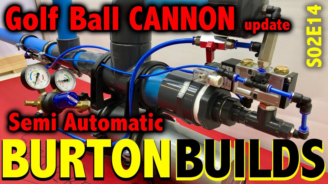 Semi-Automatic T-Shirt Cannon - Burton Builds