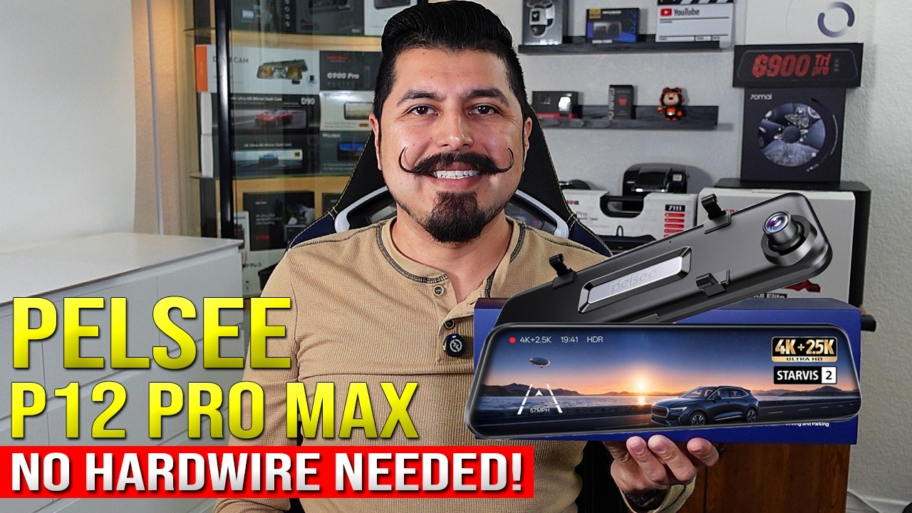 Обзор видеорегистратора Pelsee P12 Pro Max 4K Mirror Dash Cam (режим парковки БЕЗ проводного подк...