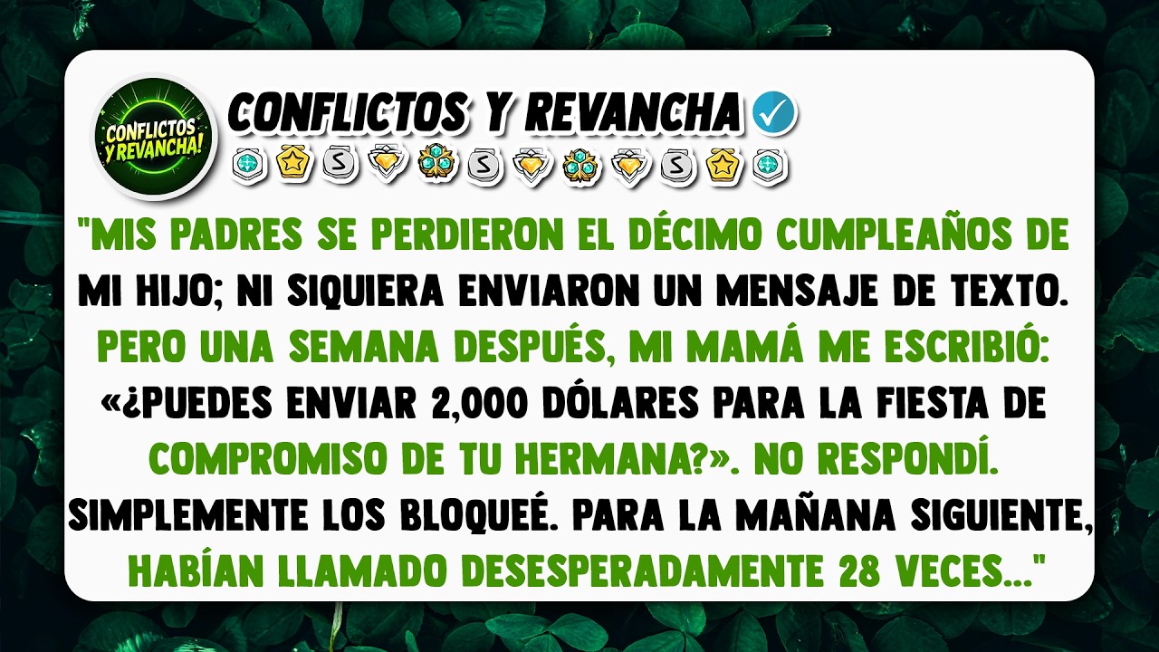 Mis padres se perdieron el décimo cumpleaños de mi hijo; ni siquiera enviaron un mensaje de texto.