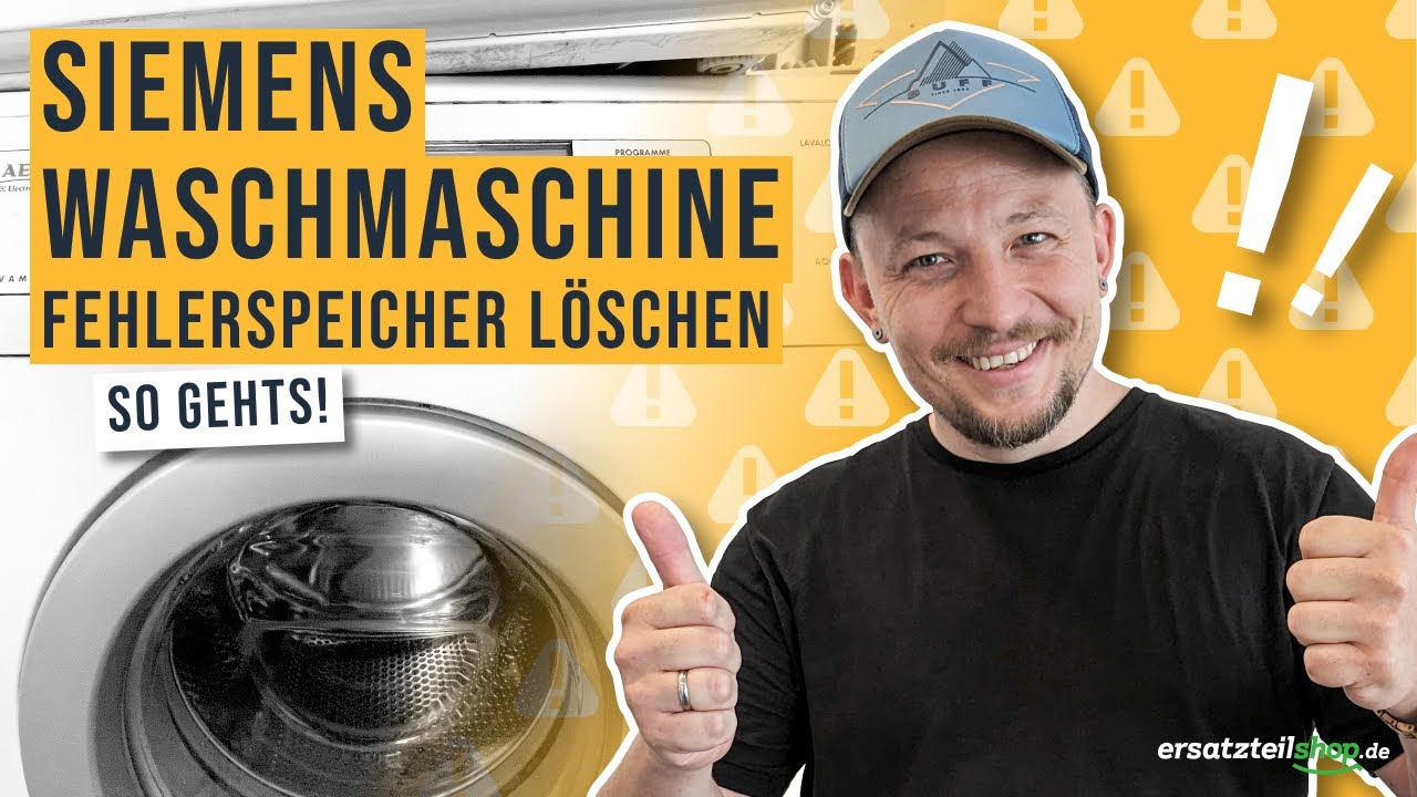 Bosch Siemens Waschmaschine Fehlercode l&ouml;schen - so geht es