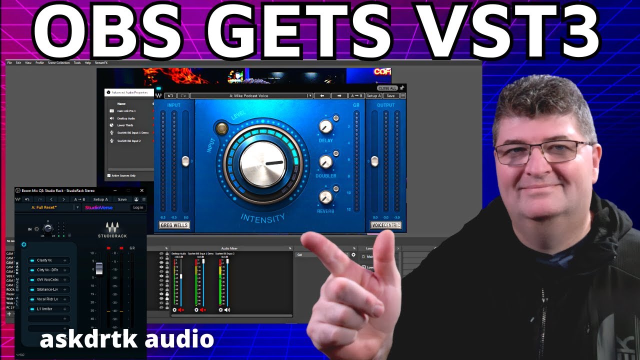 ОБНОВИТЕСЬ СЕЙЧАС! ПОДДЕРЖКА OBS Studio VST 3, включая Waves StudioRack 14