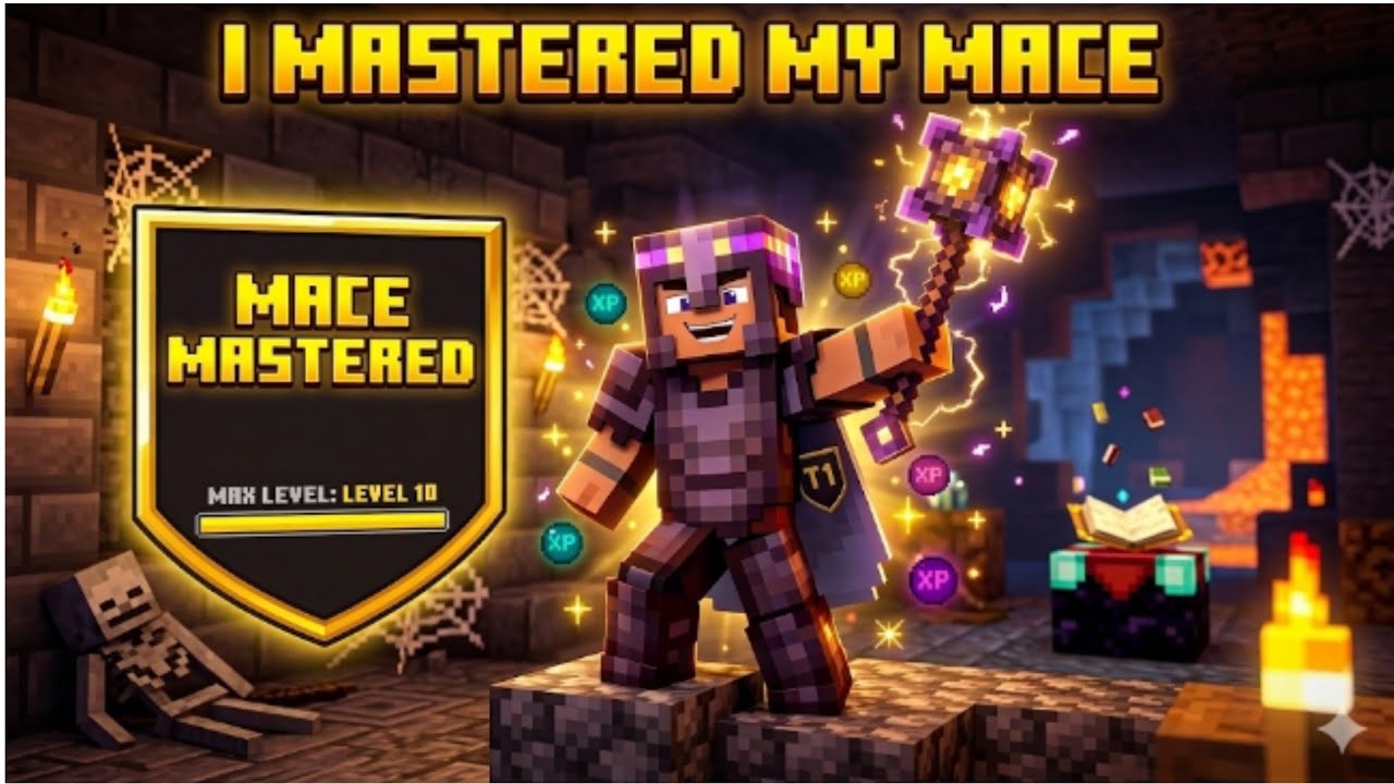 Minecraft | I Mastered Elytra mace PvP very deadly