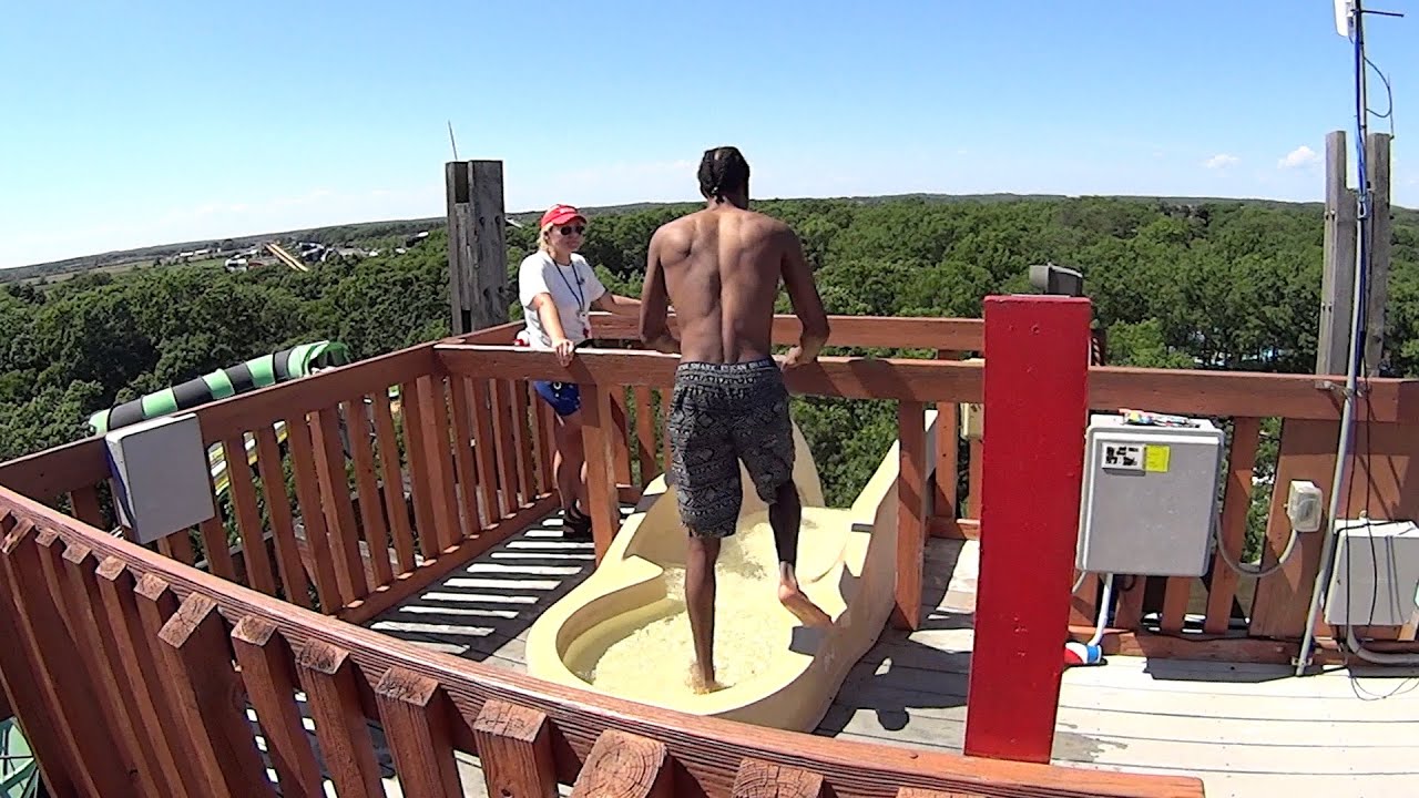 Scary Cliff Water Slide at Splish Splash