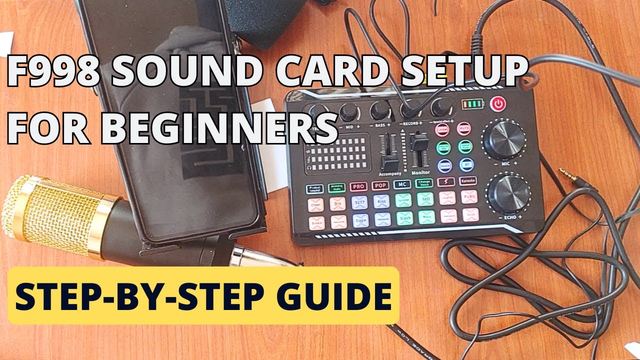 F998 Sound Card Setup for Beginners: Step-by-Step Guide