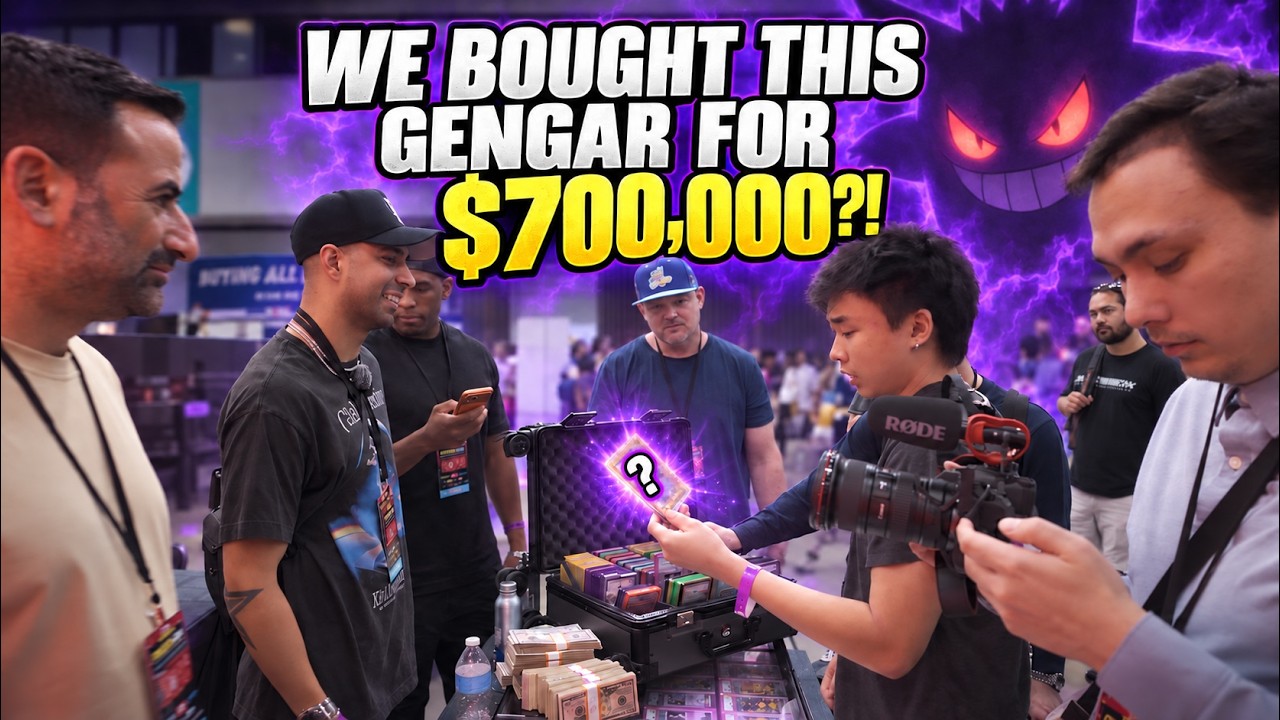 WE BOUGHT THIS GENGAR FOR $700,000 AT COLLECT-A-CON LOS ANGELES | Pokemon Vendor POV