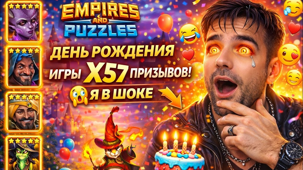 ДЕНЬ РОЖДЕНИЯ ИГРЫ // Х57 ПРИЗЫВОВ // ВОТ ПРИЗЫВ // империя пазлов // EMPIRES & PUZZLES 