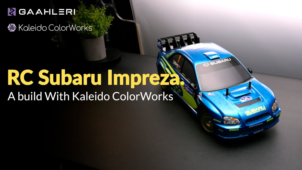 Painting the 1/10 RC Subaru Impreza with Kaleido ColorWorks. How was it?