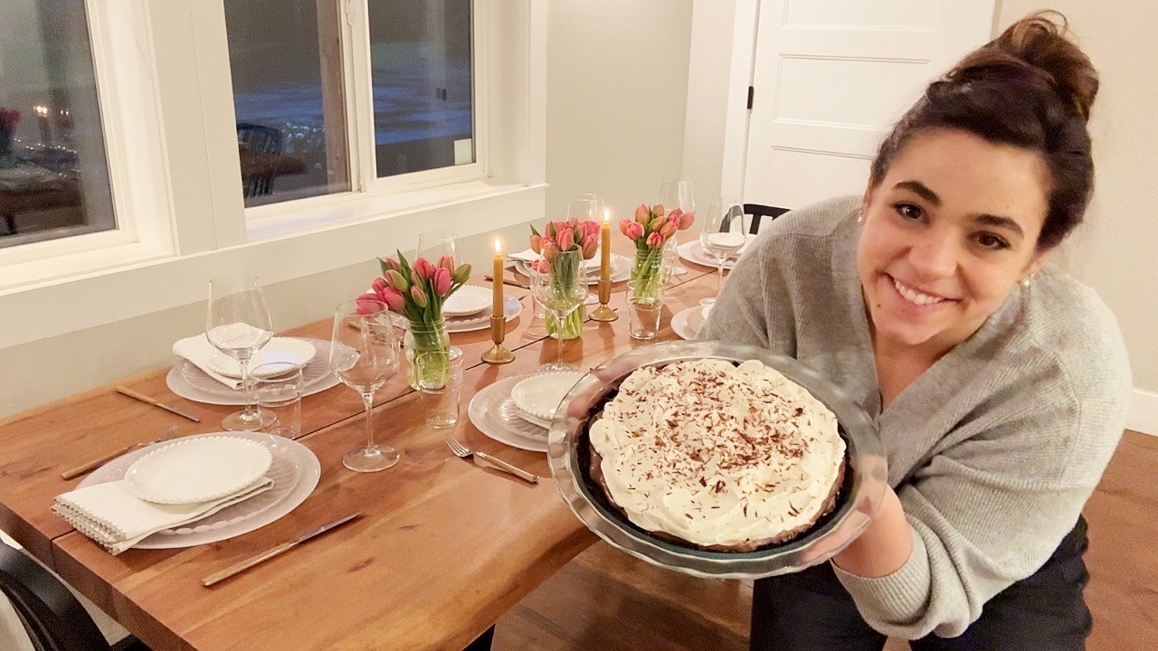 My First Home-Cooked Meal Postpartum | Valentine’s Dinner with Grandparents