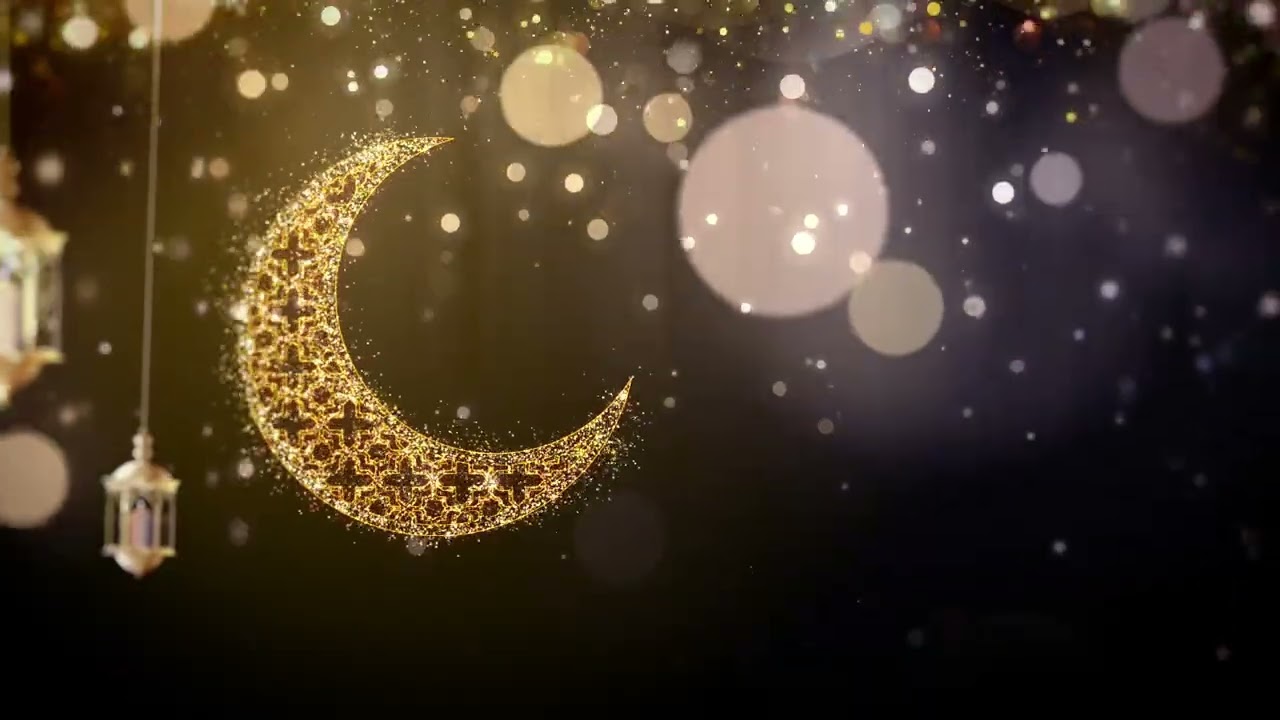 Ramadan Night Glow 🌙 Golden Crescent & Arabic Ethnic Soundscape | Peaceful Ramadan Atmosphere