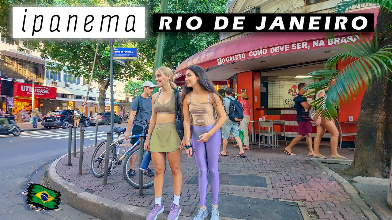 Ipanema Walking Tour: The Commercial Street — Rio de Janeiro 🇧🇷 Brazil 【 4K UHD 】