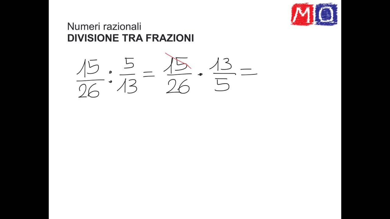 Divisione tra frazioni