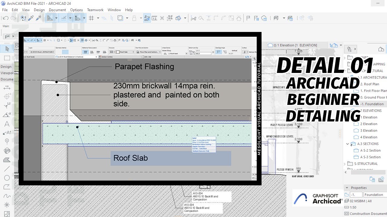 ArchiCAD Beginner Detailing 101 | How To Effectively Produce Details in ArchiCAD