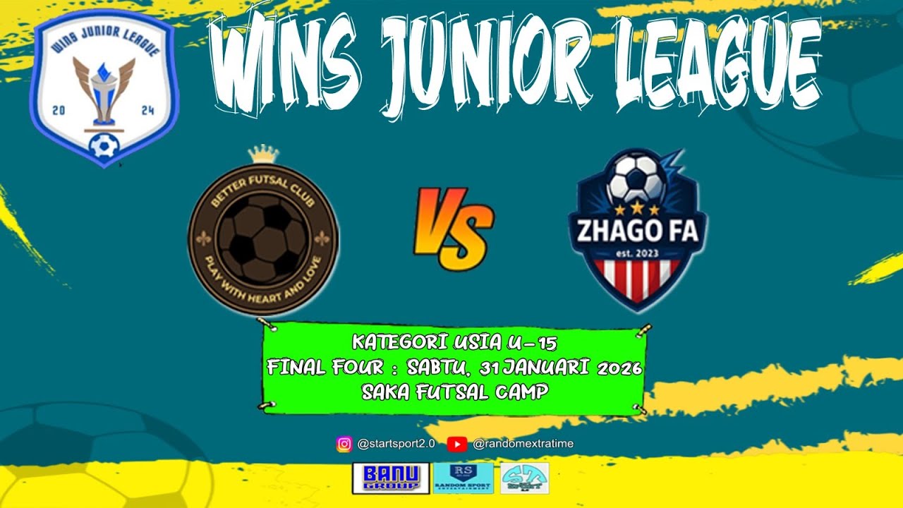 WINS JUNIOR LEAGUE 2025 | U-15 | BETTER FUTSAL VS ZHAGO FC