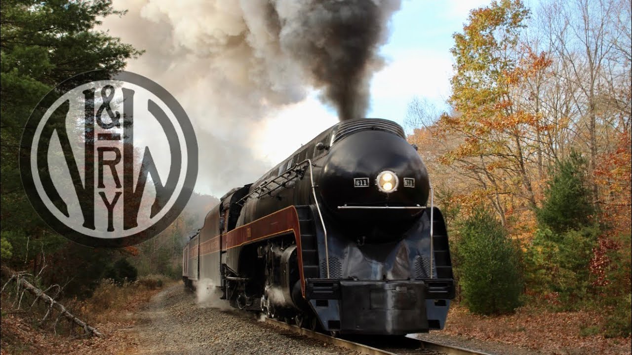 Norfolk & Western 611 running on the Virginia Scenic Railway