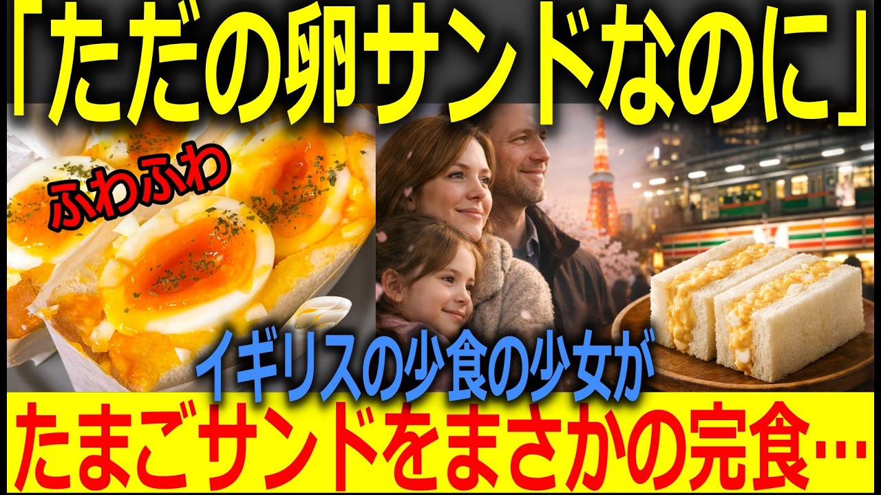 【海外の反応】「卵を挟んだだけじゃないの？」イギリス家族が初めての卵サンドに挑戦！まさかの美味しさに絶句…！
