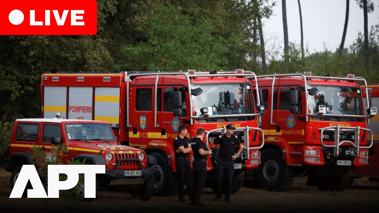 LIVE: France's Gironde Firefighters Lead Wildfire Response as 42,000 Hectares Burn | APT