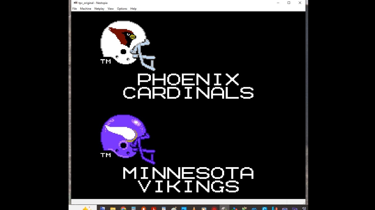 Tecmo Super Bowl Playoffs Wild Card Cardinals Season Cardinals vs Vikings And Scores