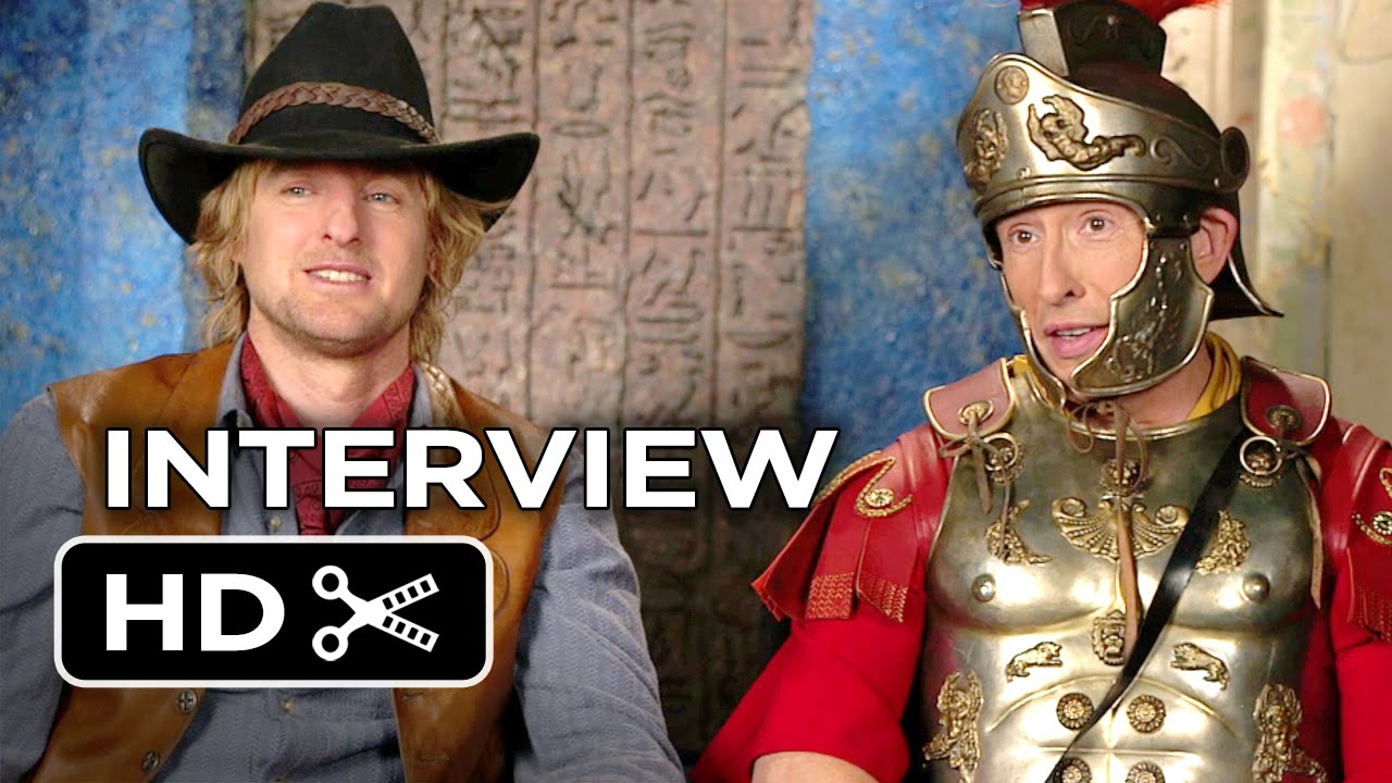 Night at the Museum: Secret of the Tomb Interview - Owen Wilson & Steve Coogan (2014) - Movie HD