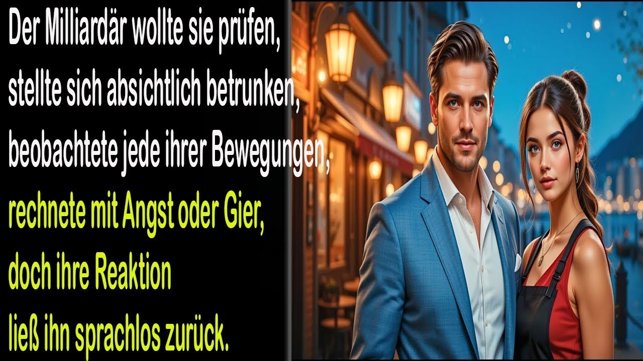 DER MILLIARDÄR STELLTE SICH BETRUNKEN, UM SEIN DIENSTMÄDCHEN ZU TESTEN IHRE REAKTION SCHOCKIERTE IHN