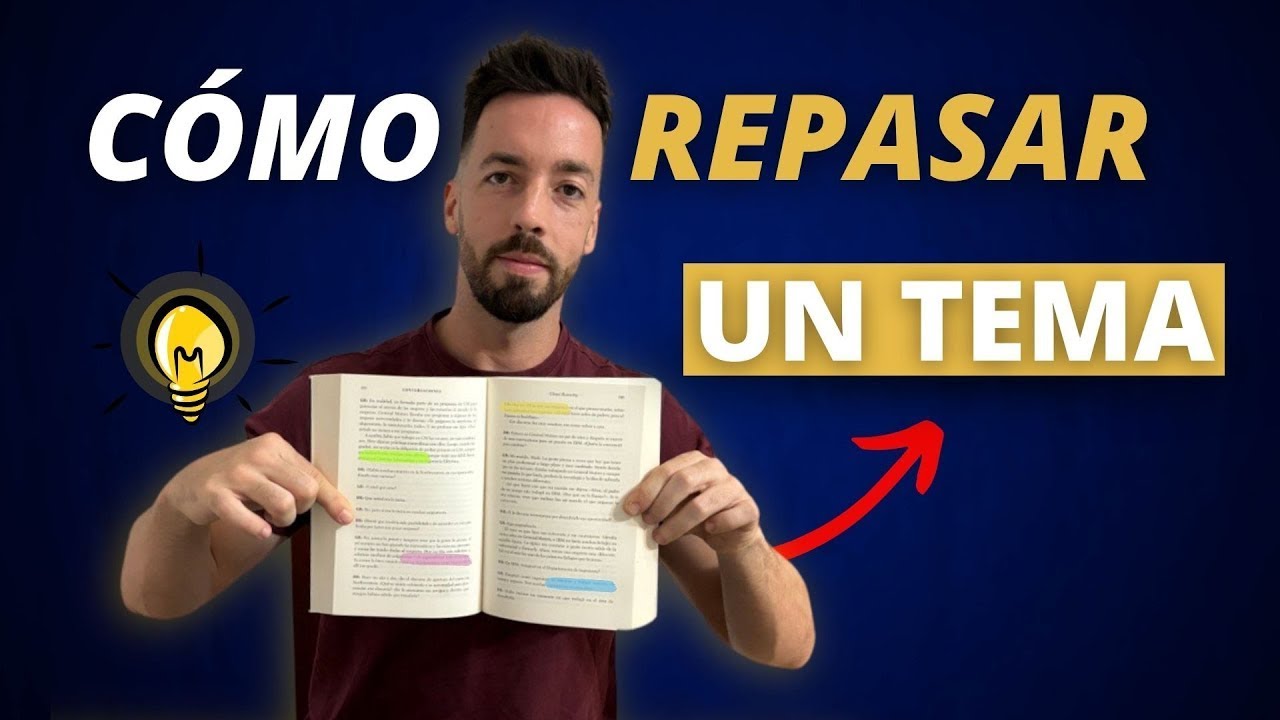 Cómo repasar los temas de la oposición