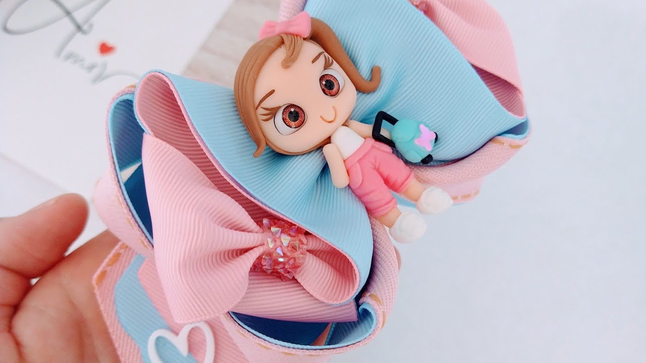 LAÇO AMORA Ceci @luxinhosdanilDIY Ribbon Bow Hair