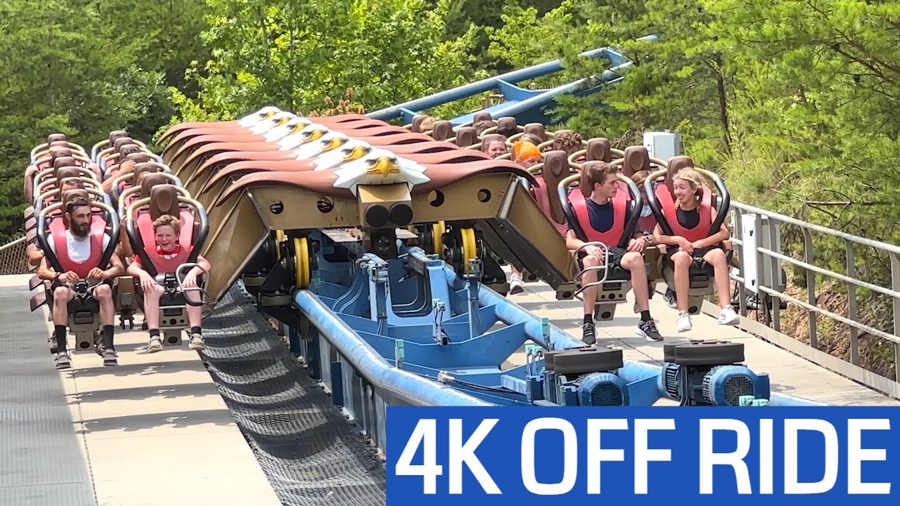Wild Eagle (4K OFF Ride POV)- Dollywood, Pigeon Forge, TN