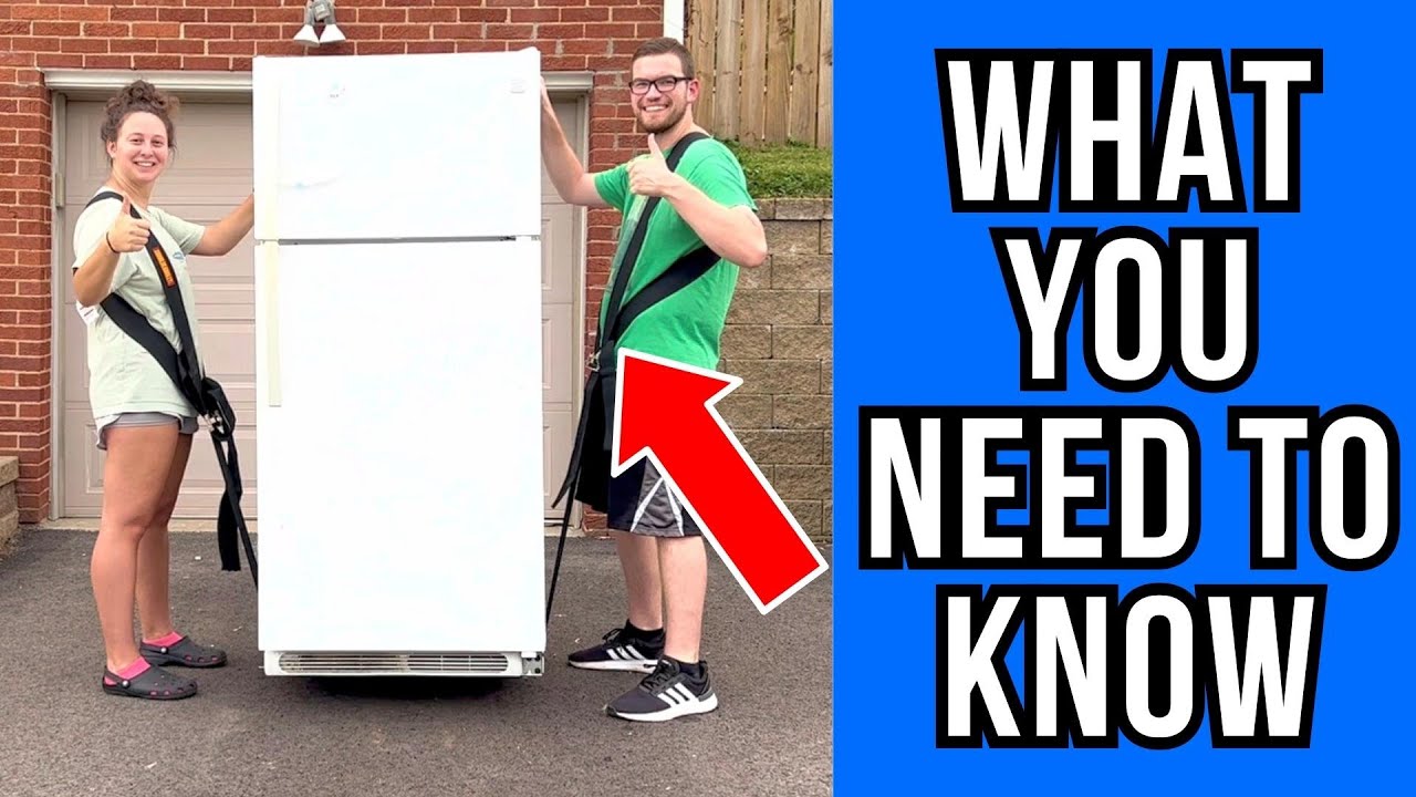 See how the Shoulder Dolly Moving Straps handle a fridge! (FULL REVIEW)