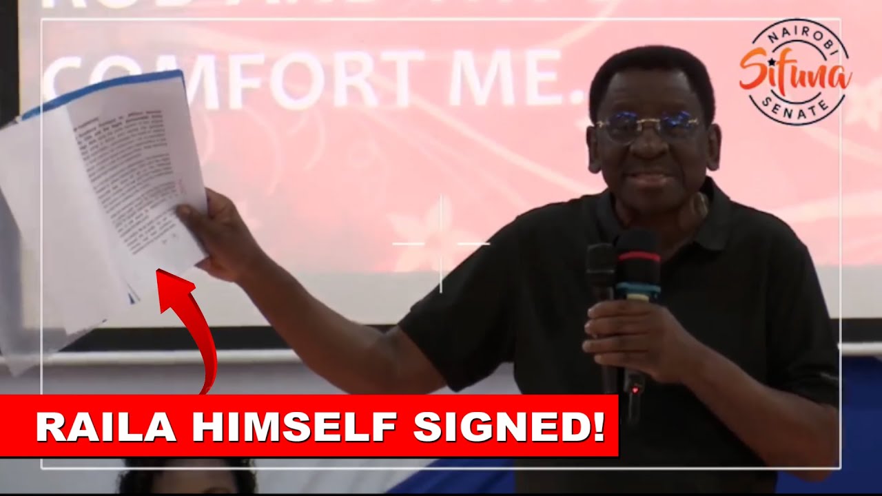 RUTO FINISHED! James Orengo reveals Raila's signed statement ordering ODM not to support Ruto in2027