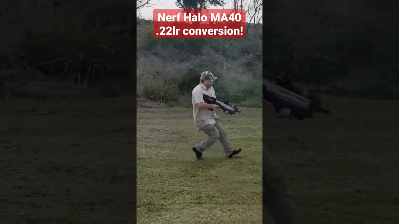 Nerf Halo MA40 .22lr conversion!