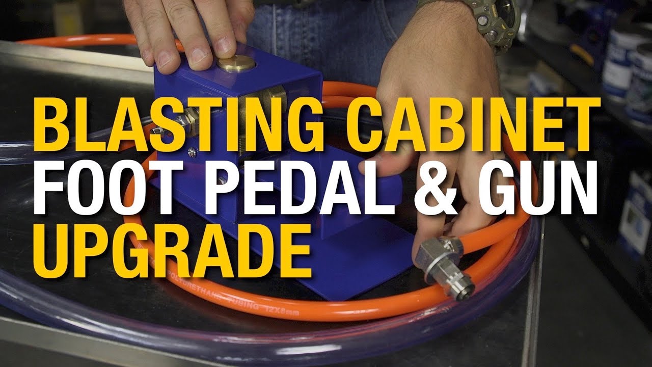 Blast Cabinet Foot Pedal & Gun Upgrade - Blast Away Rust & Paints With Ease! Eastwood