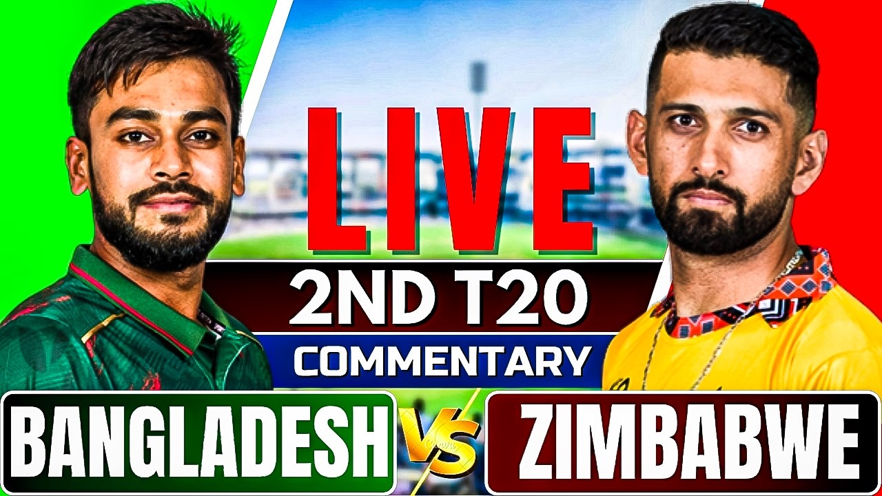 🔴Live: Bangladesh vs Zimbabwe | 2nd T20 | Live Score & Commentary | Live cricket match today