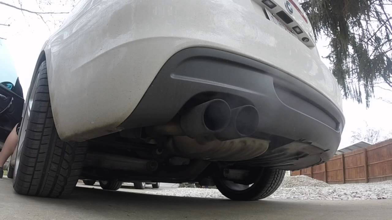 2009 bmw 135i VRSF 3 inch catless downpipes, with stock exhaust.