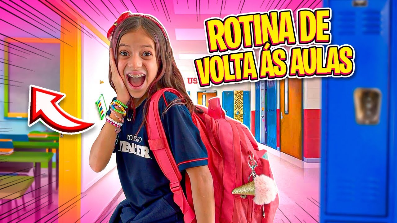 Rotina Do Meu Primeiro dia de aula - Jessica e família