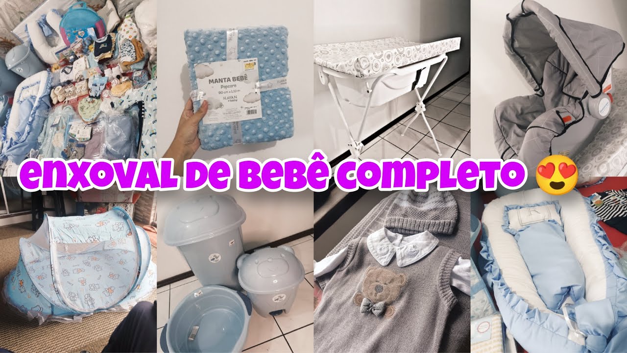 ENXOVAL DO BEBÊ COMPLETO 😍 #bebê #enxoval