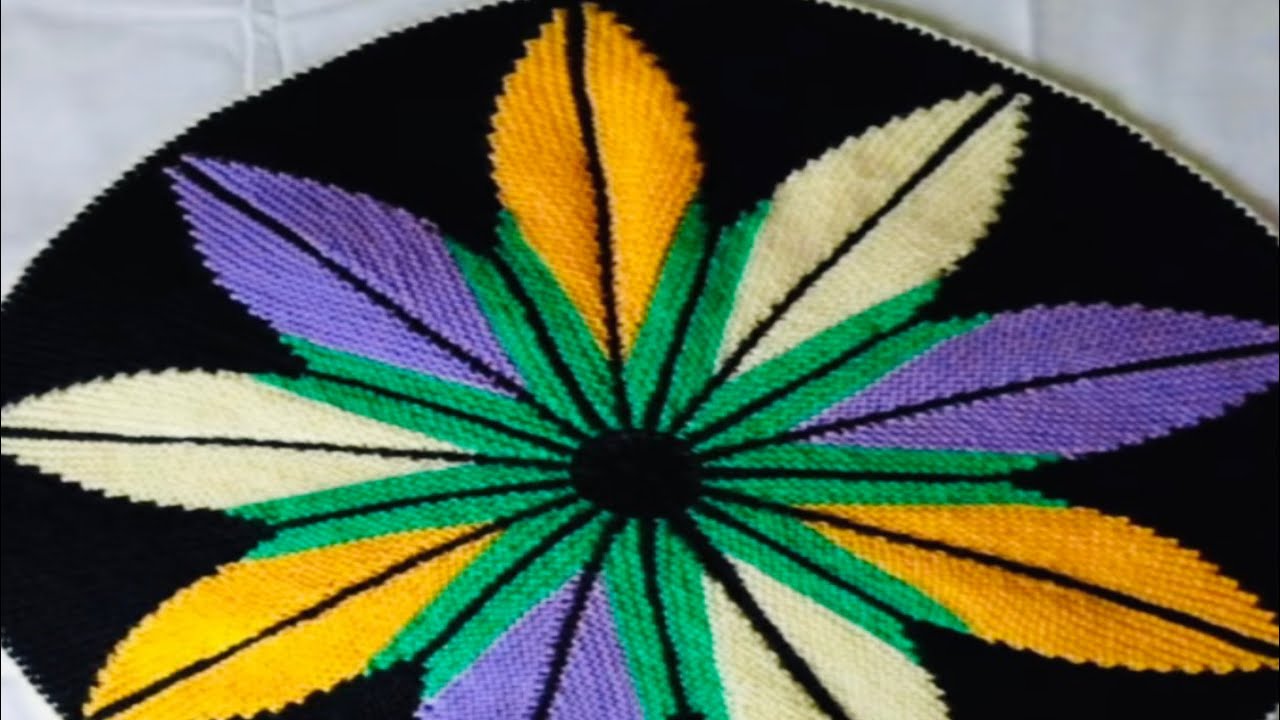 एकदम अलग से डिज़ाइन का रंग बिरंग पायदान बनाना सीखे आसन तरीके से । Multicolour Footmat design |👌🏻❤️❤️