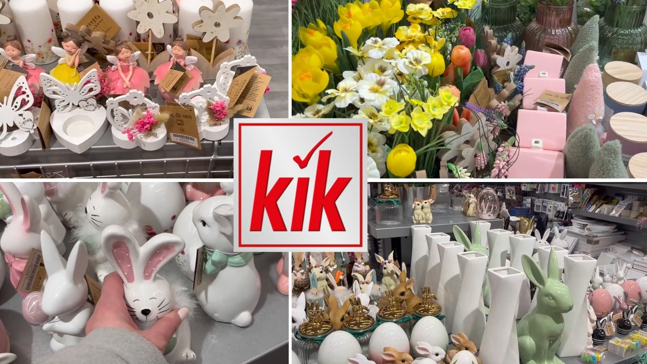 Wiosna i Wielkanoc w KiK 🌸Śliczne ceramiczne domki/Talerze na Wielkanoc/Piękne kwiaty 🌷