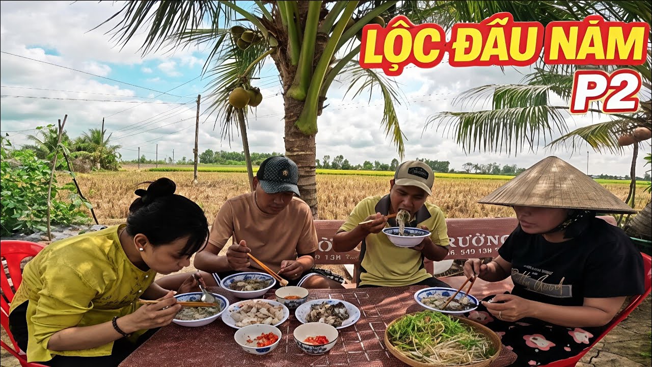 P2: Lộc Đầu Năm – Nấu Bún Cá Đồng Từ Mẻ Lờ Sáng Nay
