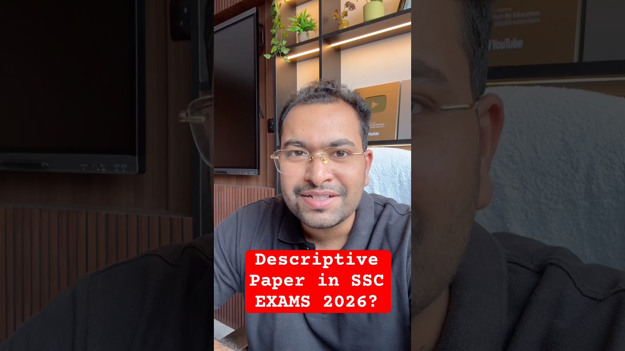 Descriptive in SSC Exams 2026? Shubham Sir #ssc #ssccgl #sscchsl