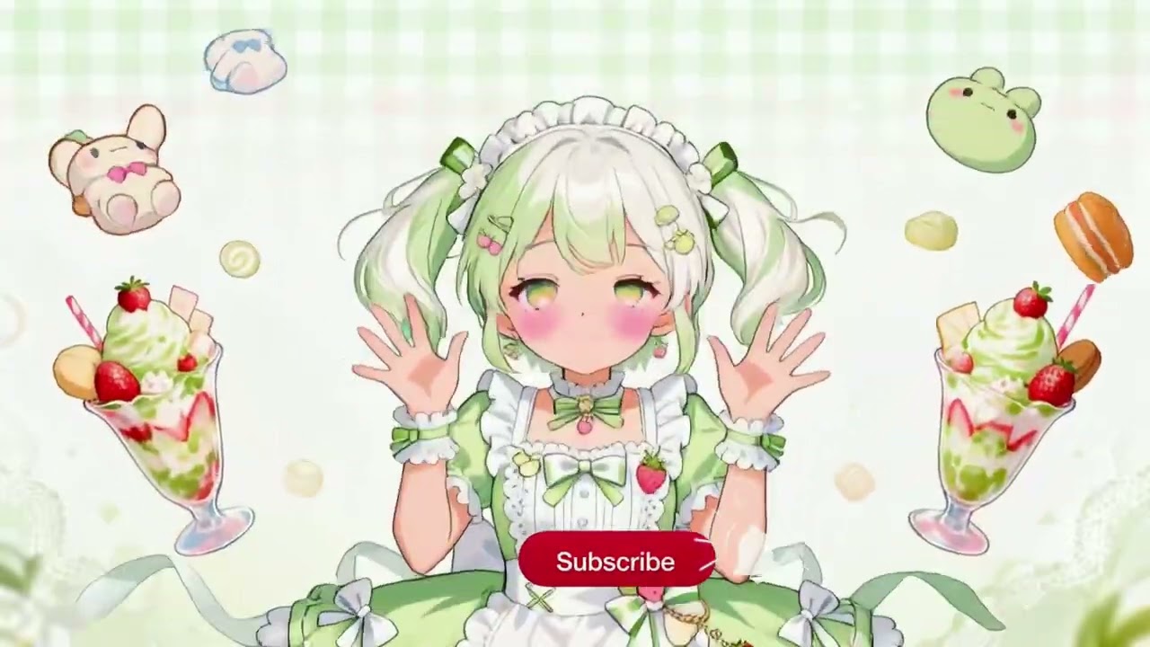 Matcha Strawberry Parfait BGM | Sweet & Cute Anime Lofi for Study & Relaxation